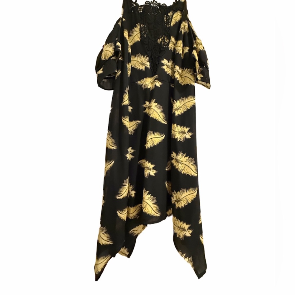 Yellow Feather Dress